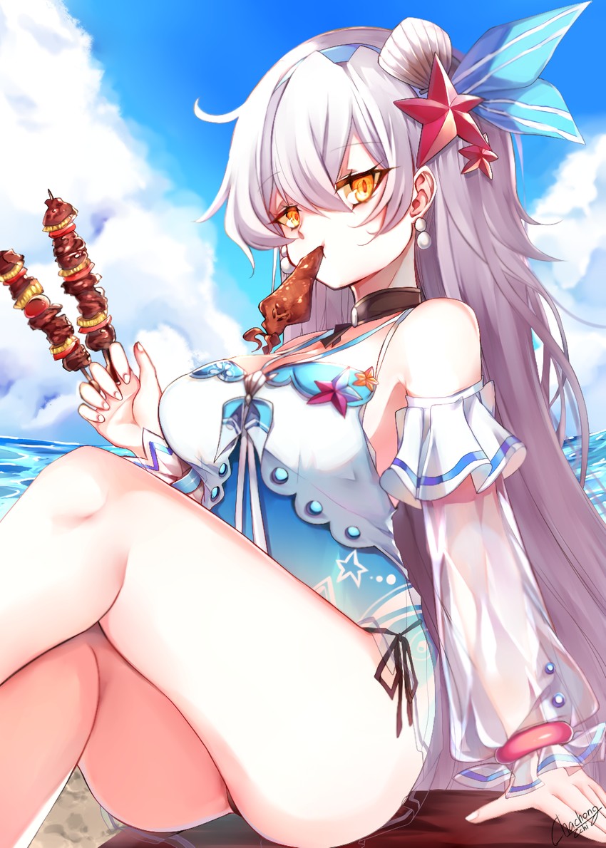 kiana kaslana (honkai and 1 more) drawn by chachong_sama
