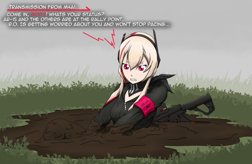 m4 sopmod ii (girls' frontline) drawn by anonymousquote