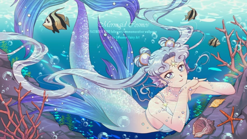 sailor cosmos (bishoujo senshi sailor moon and 1 more) drawn by koya