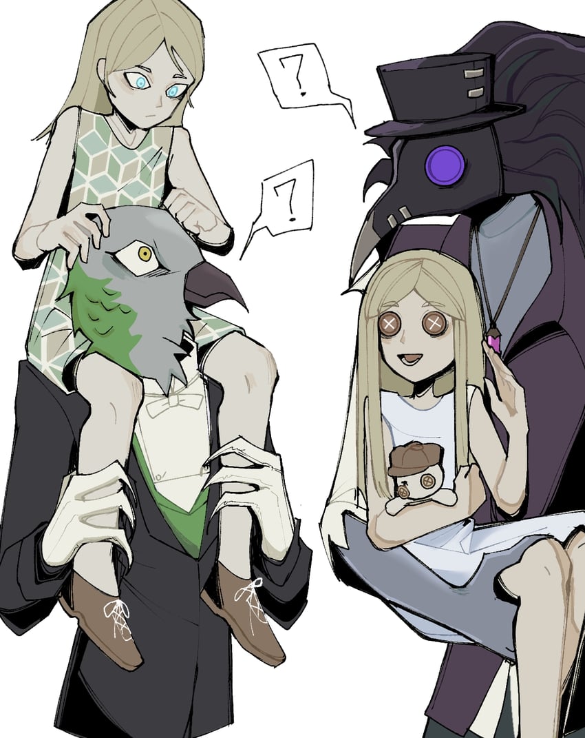 memory, nightmare, laura vanderboom, and harvey (identity v and 1 more) drawn by ooooooo333