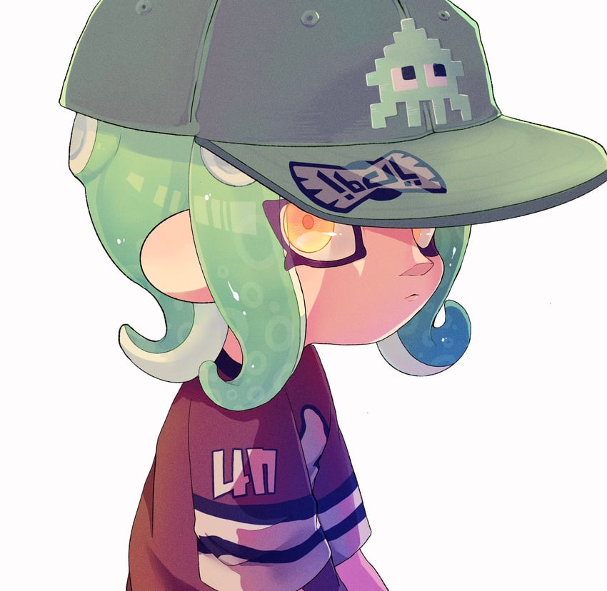 octoling player character and octoling girl (splatoon) drawn by zibaku_18