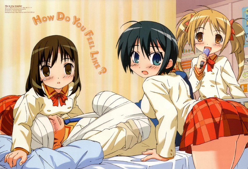 sawatari izumi, sawatari mitsuki, kuramachi anna, and nakabayashi yoshitaka (kore ga watashi no goshujin-sama) drawn by murayama_kousuke