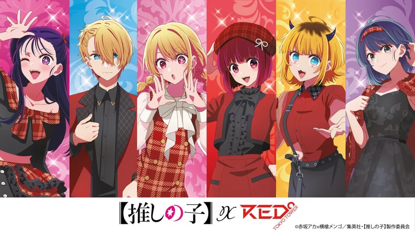 arima kana, hoshino ai, hoshino ruby, hoshino aquamarine, kurokawa akane, and 1 more (oshi no ko)