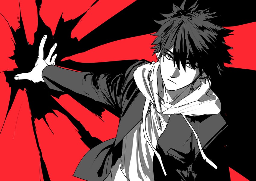 kamijou touma (toaru majutsu no index) drawn by doya_(doya_oekaki)