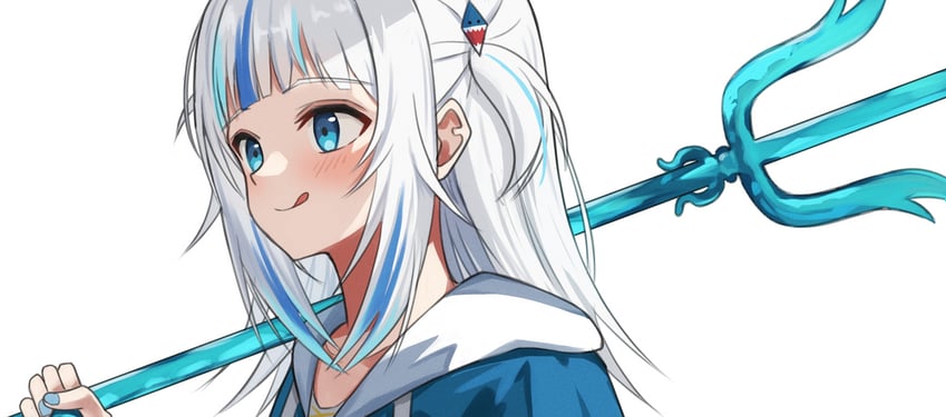 gawr gura (hololive and 1 more) drawn by mino_(miiiinon611)