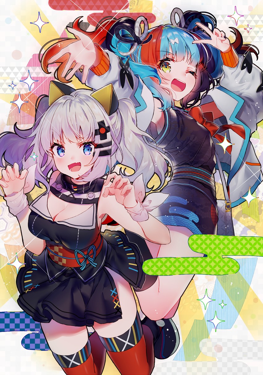 kaguya luna and sei shounagon (fate and 2 more) drawn by kawachi_rin