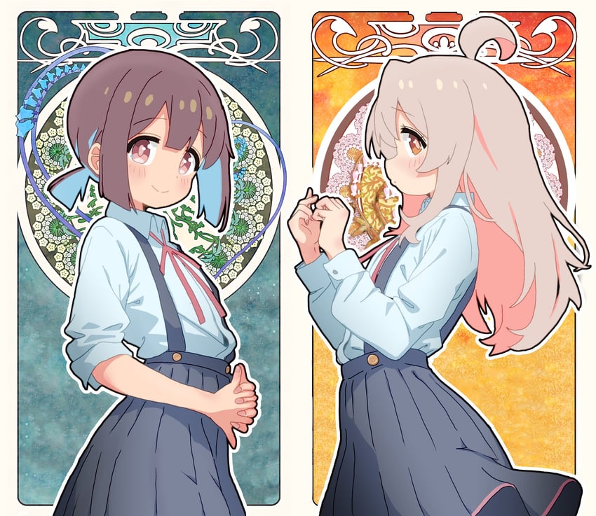 oyama mahiro and hozuki momiji (onii-chan wa oshimai!) drawn by melciort