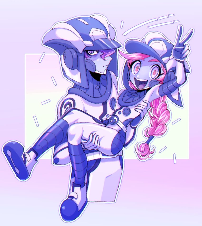 zossie and dulse (pokemon and 1 more) drawn by maguyu_(9x9_81)