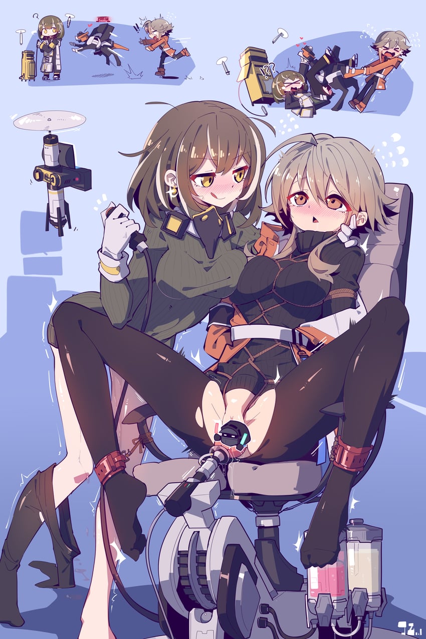 doctor, magallan, mayer, and meeboo (arknights) drawn by imazawa