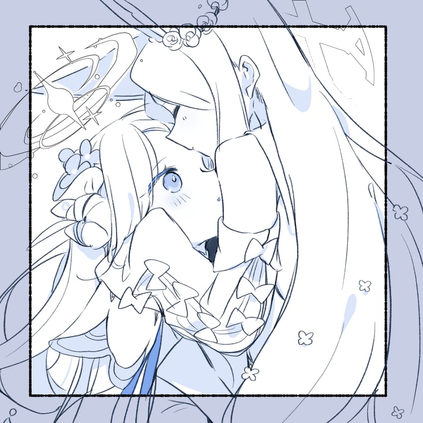 mika and seia (blue archive) drawn by yun_(dust-i1)