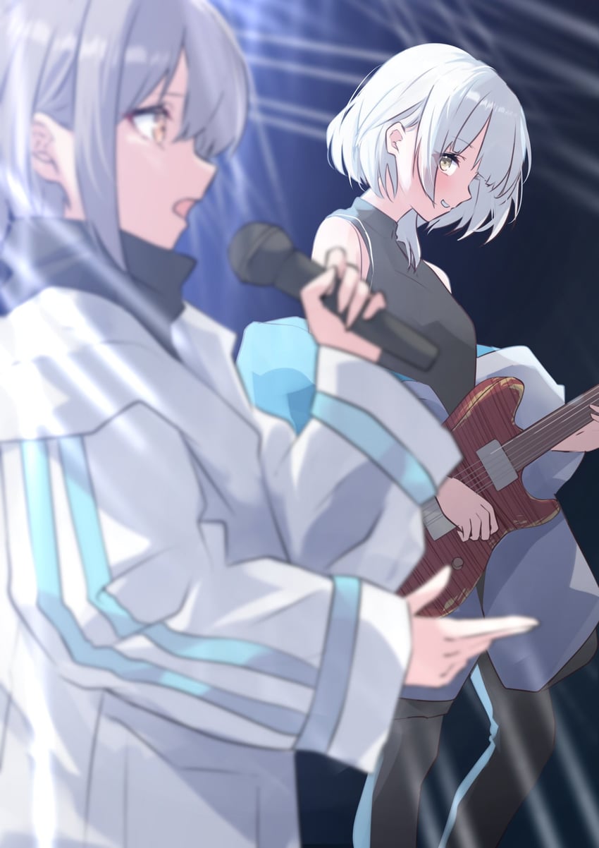 takamatsu tomori and kaname raana (bang dream! and 1 more) drawn by houji_tea_latte