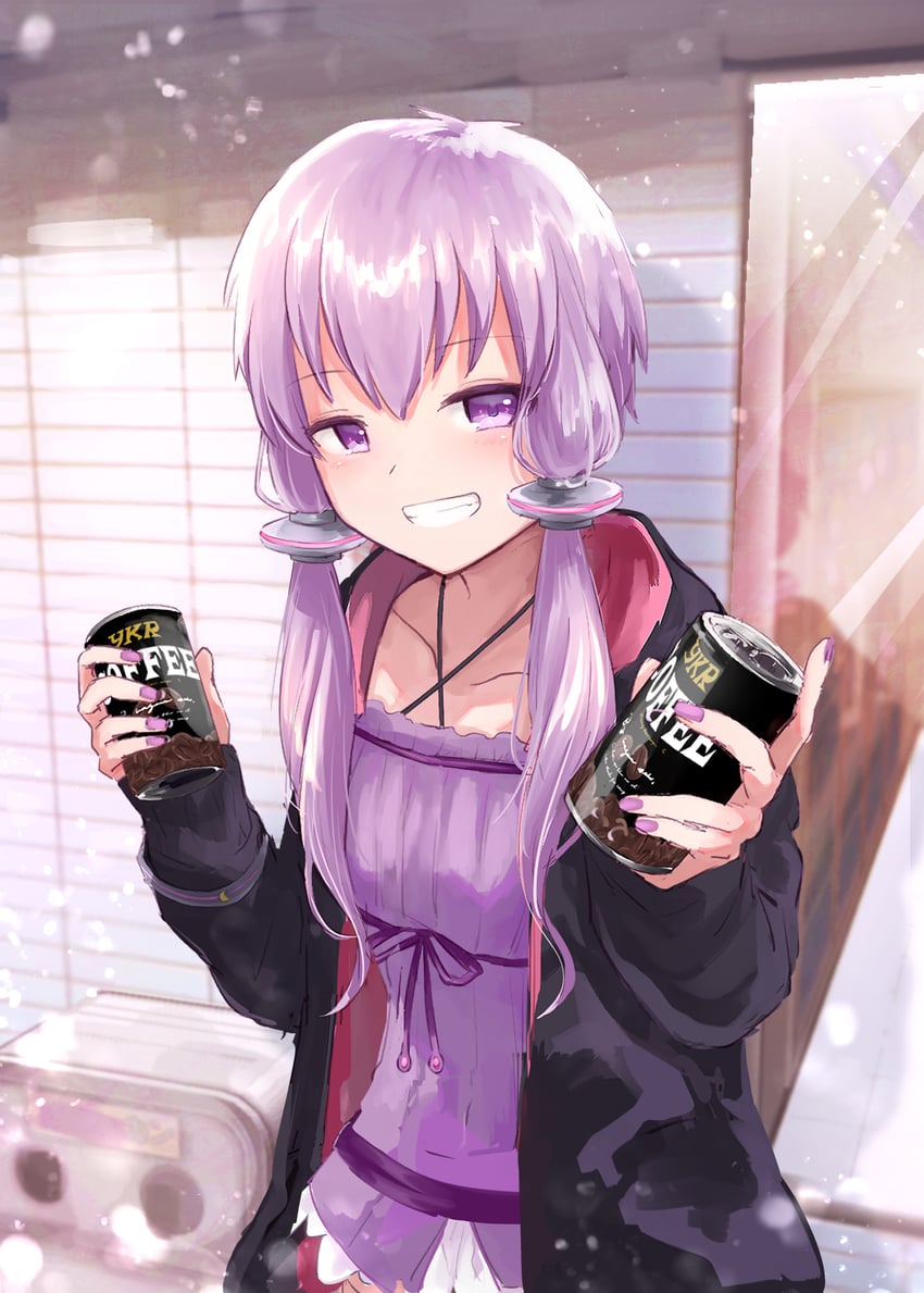 yuzuki yukari (vocaloid and 1 more) drawn by pty