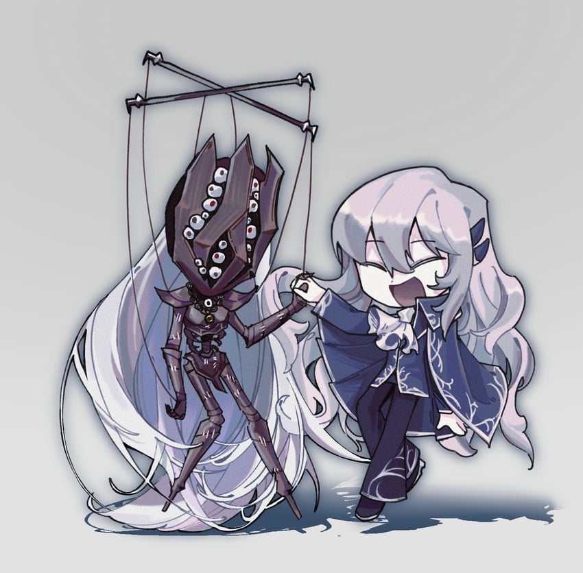 angelica and argalia (project moon and 1 more) drawn by feixu_(ruin)