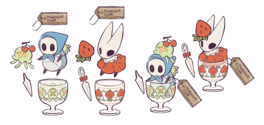 hornet and quirrel (hollow knight) drawn by fioco_virus