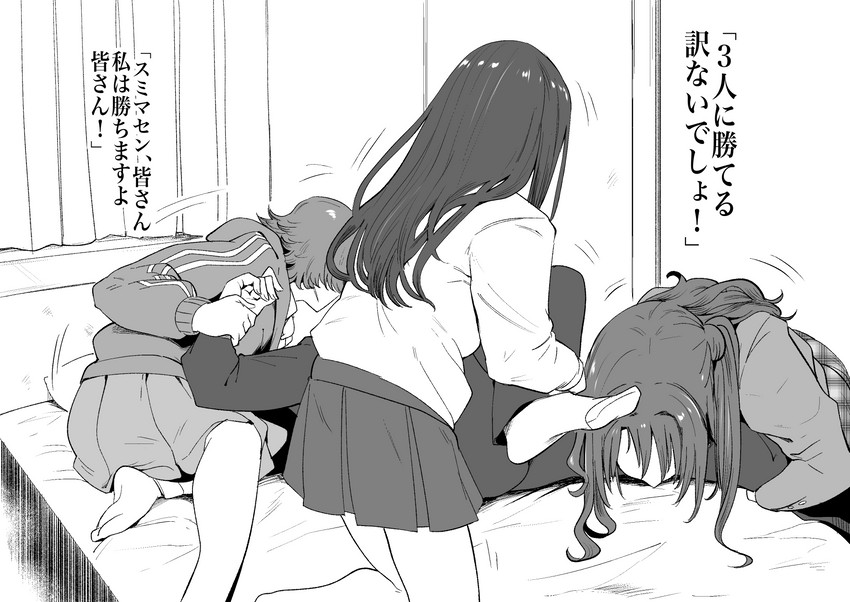 producer, shibuya rin, shimamura uzuki, and honda mio (idolmaster and 1 more) drawn by otochichi
