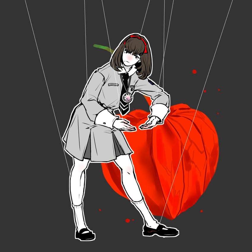 sonomura maki (persona and 1 more) drawn by mochi_(hanamaruudondesu)