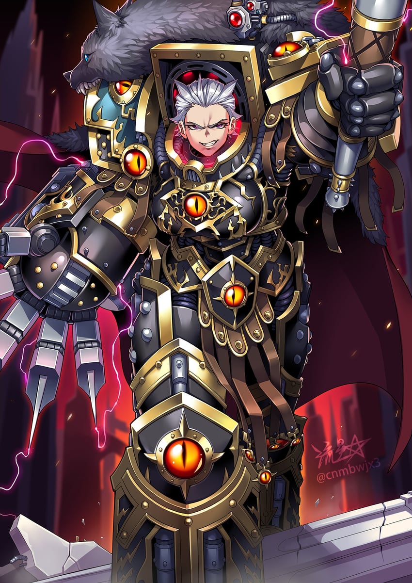 horus lupercal (warhammer 40k) drawn by ryuusei_(mark_ii)