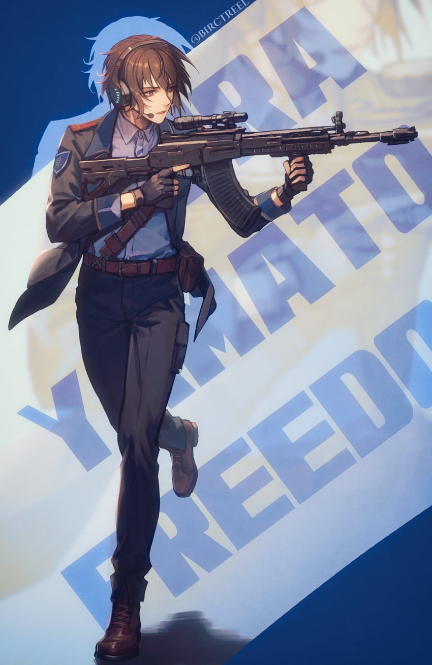 kira yamato (gundam and 3 more) drawn by bai_rui