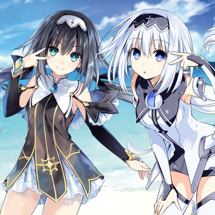 arusu maria and nibelcol (date a live) drawn by tsunako