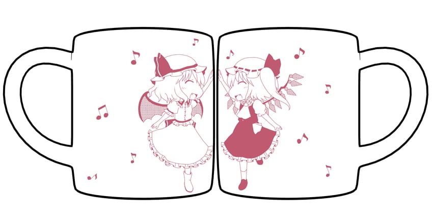 remilia scarlet and flandre scarlet (touhou) drawn by nimu_(siroirousagi)