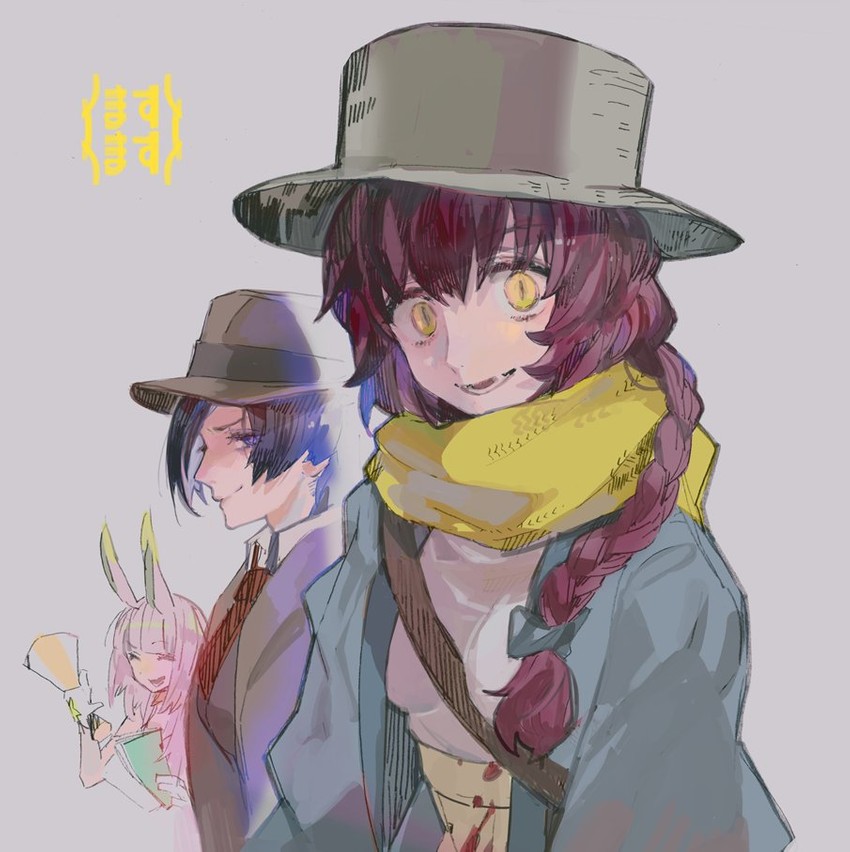 rider, mary anning, and assassin (fate and 1 more) drawn by kibadori_rue