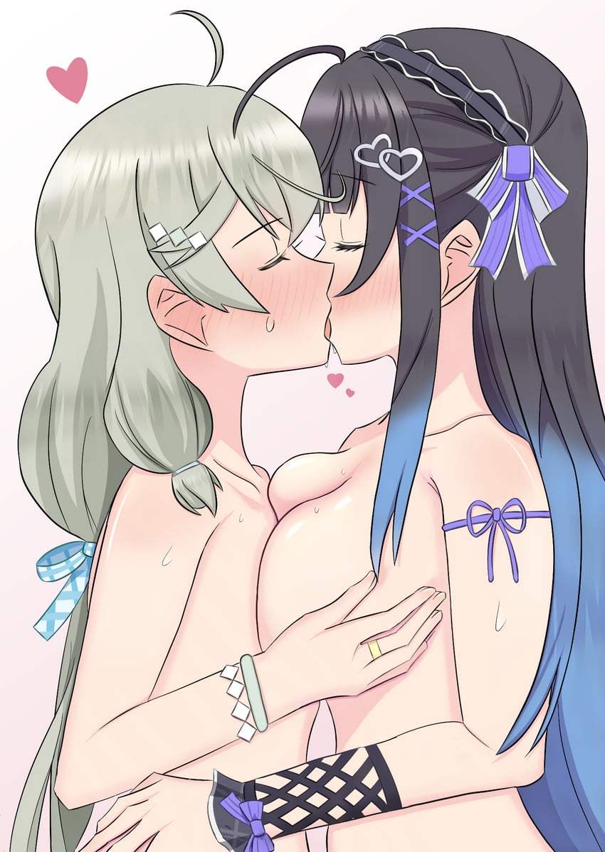 kanabako misora and mozuna noa (assault lily) drawn by puru_(pru_azucena)