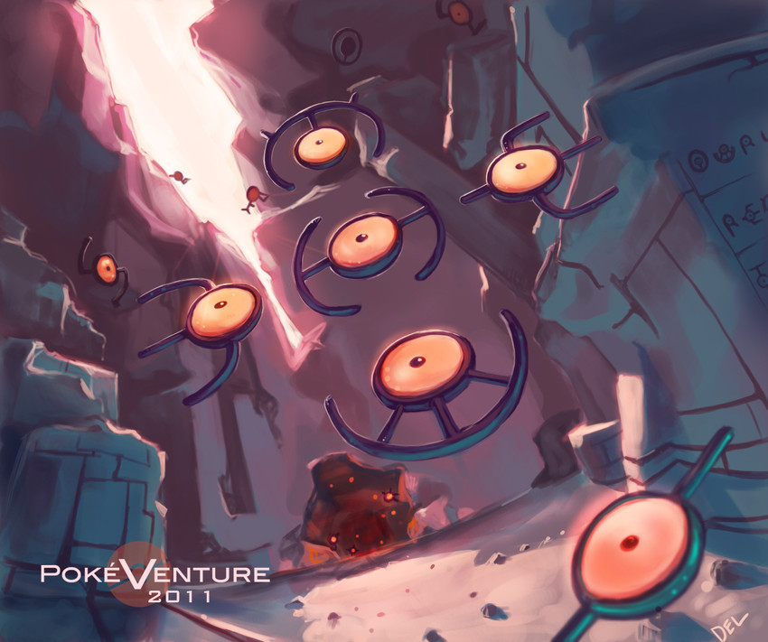 unown, unown e, unown o, unown s, unown i, and 9 more (pokemon) drawn by delano-laramie