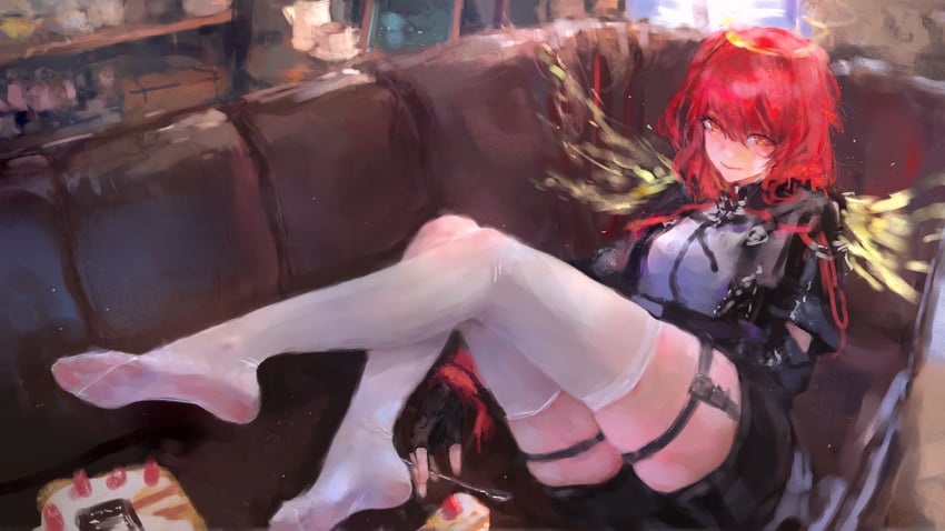 exusiai and exusiai the new covenant (arknights) drawn by hjwhuhu
