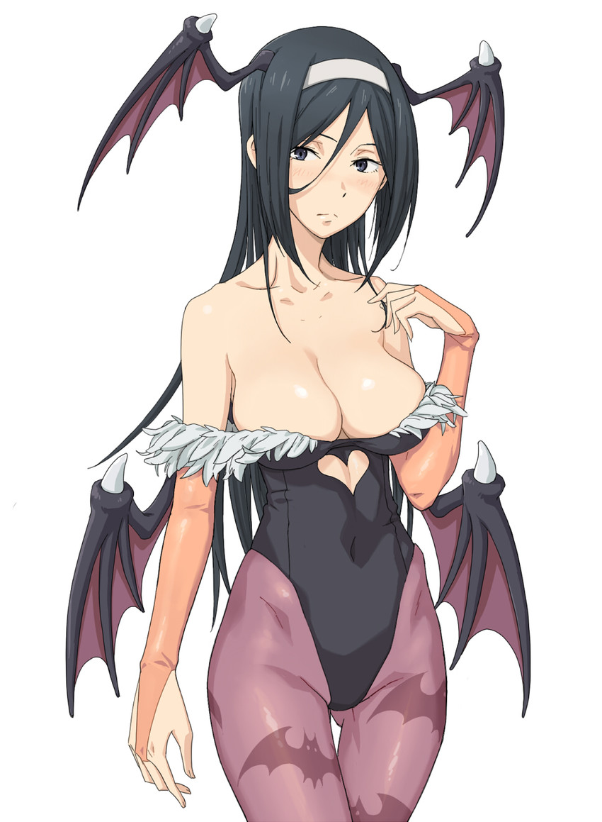 morrigan aensland and irisu fuyumi (darkstalkers and 1 more) drawn by tenchisouha