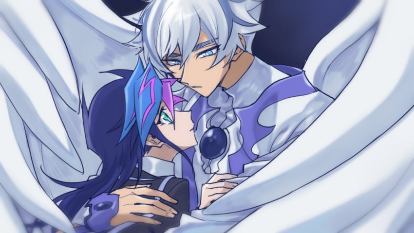 fujiki yusaku and kogami ryoken (yu-gi-oh! and 1 more) drawn by sakimiya297