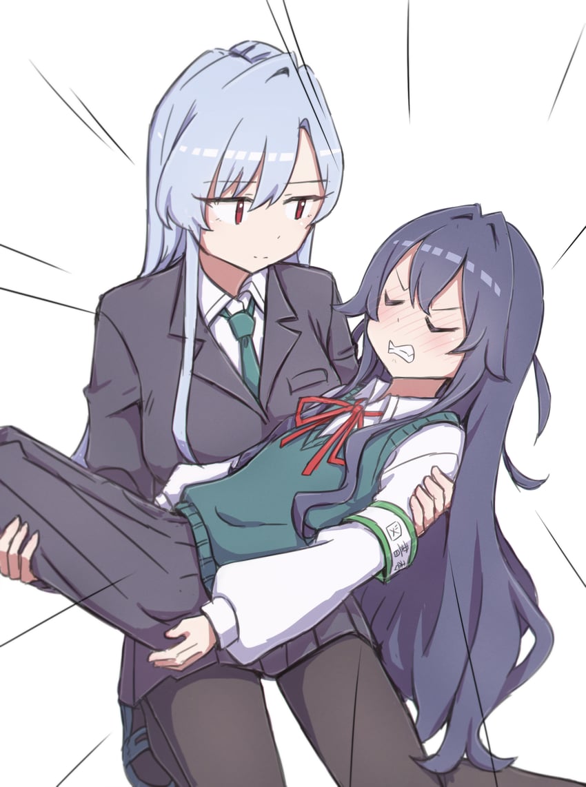 yoshimoto shizuka and eiai nano (kimi no koto ga dai dai dai dai daisuki na 100-nin no kanojo) drawn by nanami_yotsuya