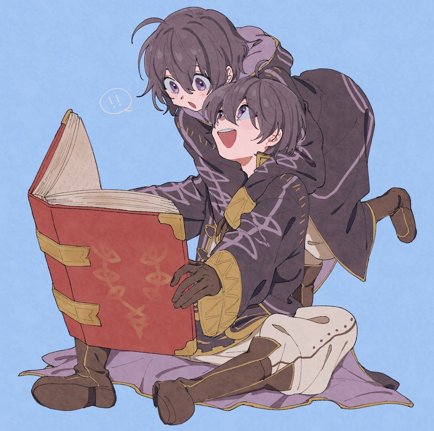 female morgan and male morgan (fire emblem and 1 more) drawn by itou_(very_ito)
