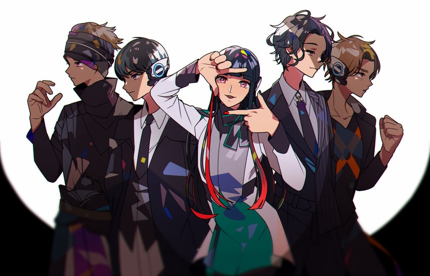 horobi, jin, naki, ikazuchi, and as (kamen rider and 1 more) drawn by hito01