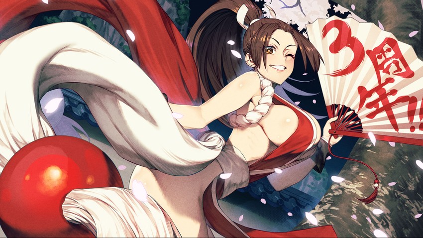 shiranui mai (the king of fighters and 2 more) drawn by chyko