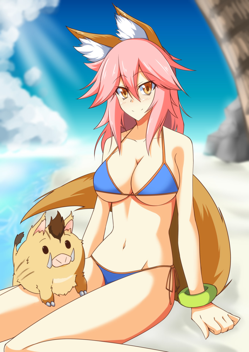 tamamo and tamamo no mae (fate and 2 more) drawn by fiesta_(fiesta303)