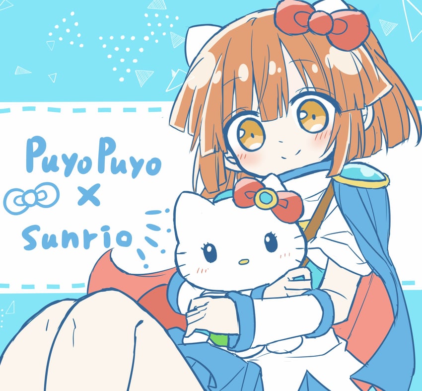hello kitty and arle nadja (sanrio and 2 more) drawn by futaba969649