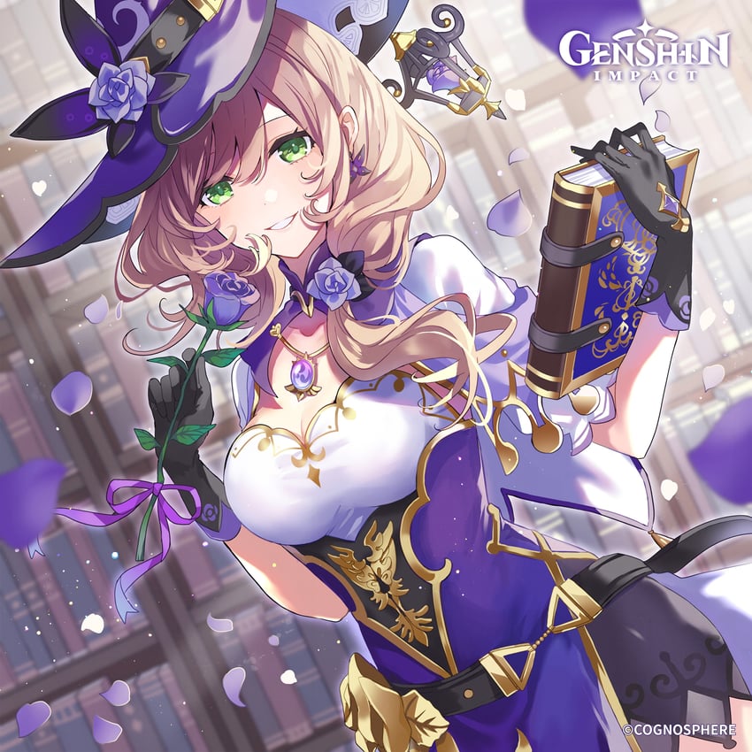 lisa (genshin impact) drawn by saine