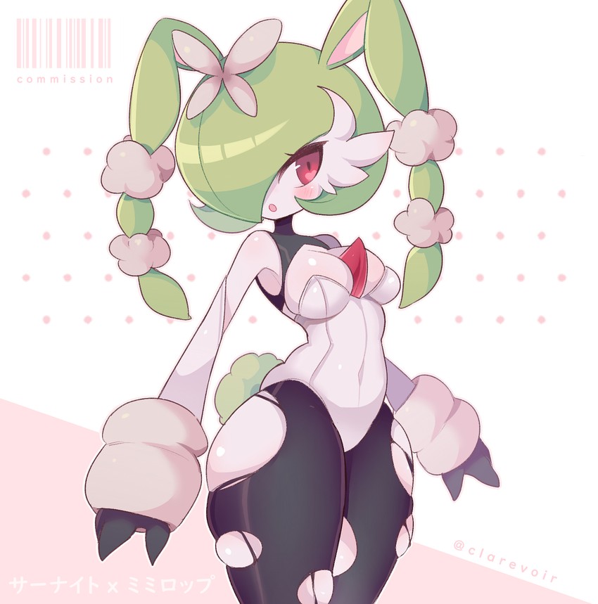 gardevoir, mega gardevoir, lopunny, and mega lopunny (pokemon) drawn by aliceyawnin