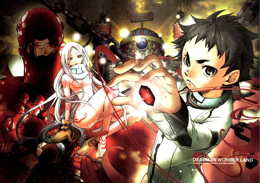 shiro, igarashi ganta, and wretched egg (deadman wonderland) drawn by kondou_kazuma