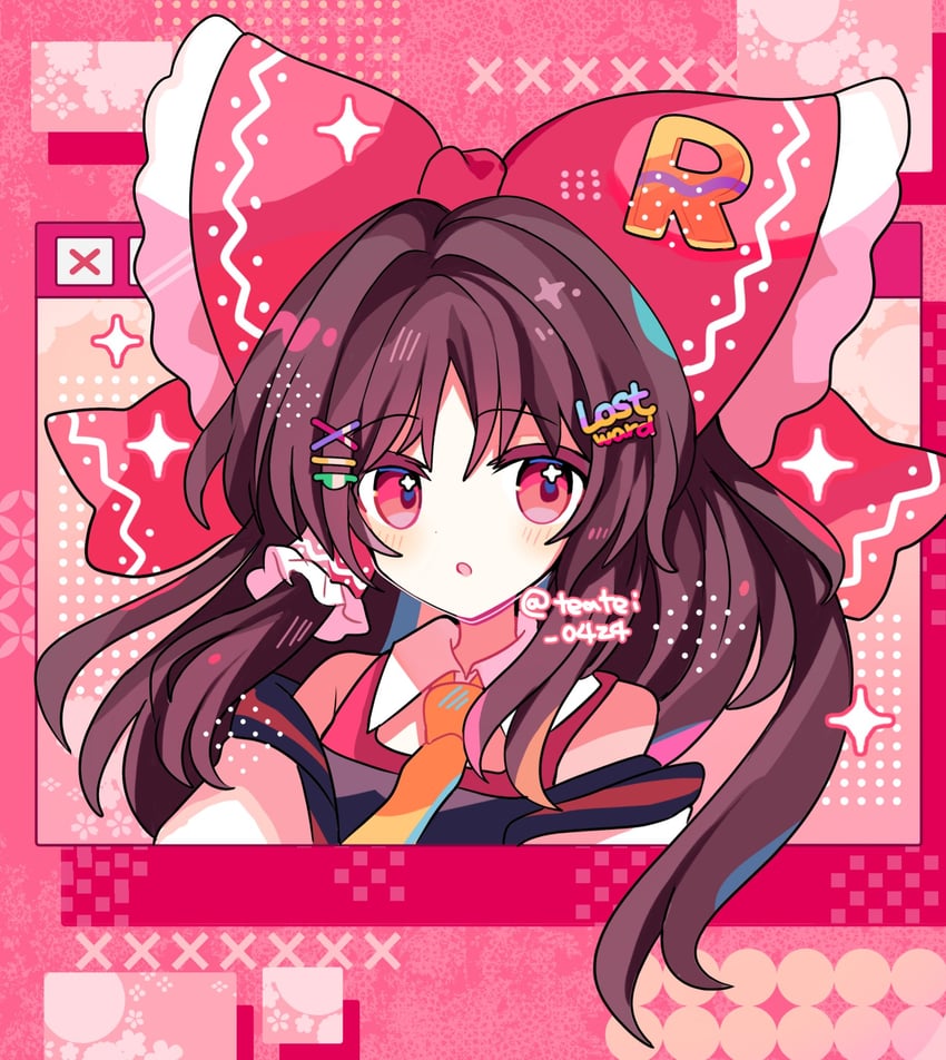 hakurei reimu (touhou and 1 more) drawn by shirocha_tei