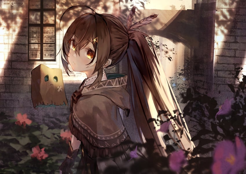 nanashi mumei and friend (hololive and 1 more) drawn by yu_hydra