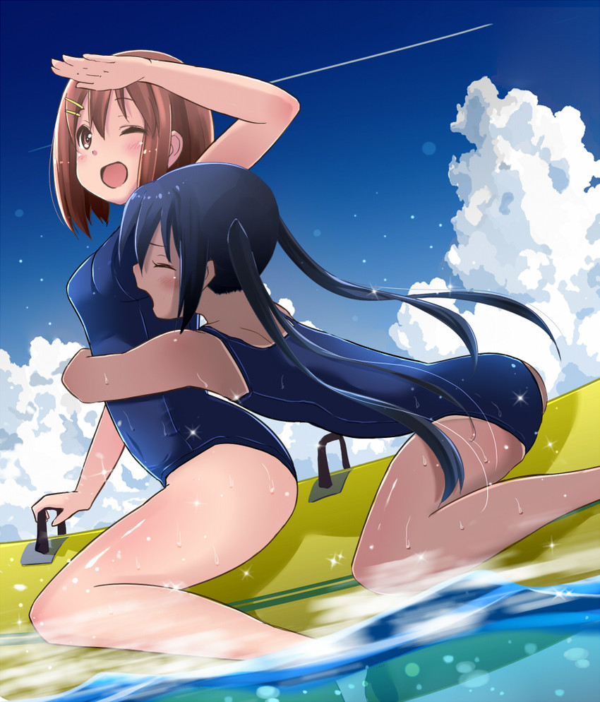 nakano azusa and hirasawa yui (k-on!) drawn by tateshina