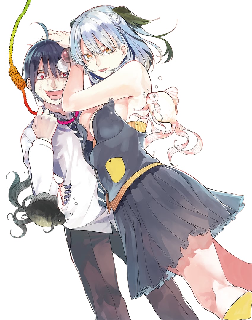 nanase makoto and shinigami (rengoku no karma) drawn by haruba_negi