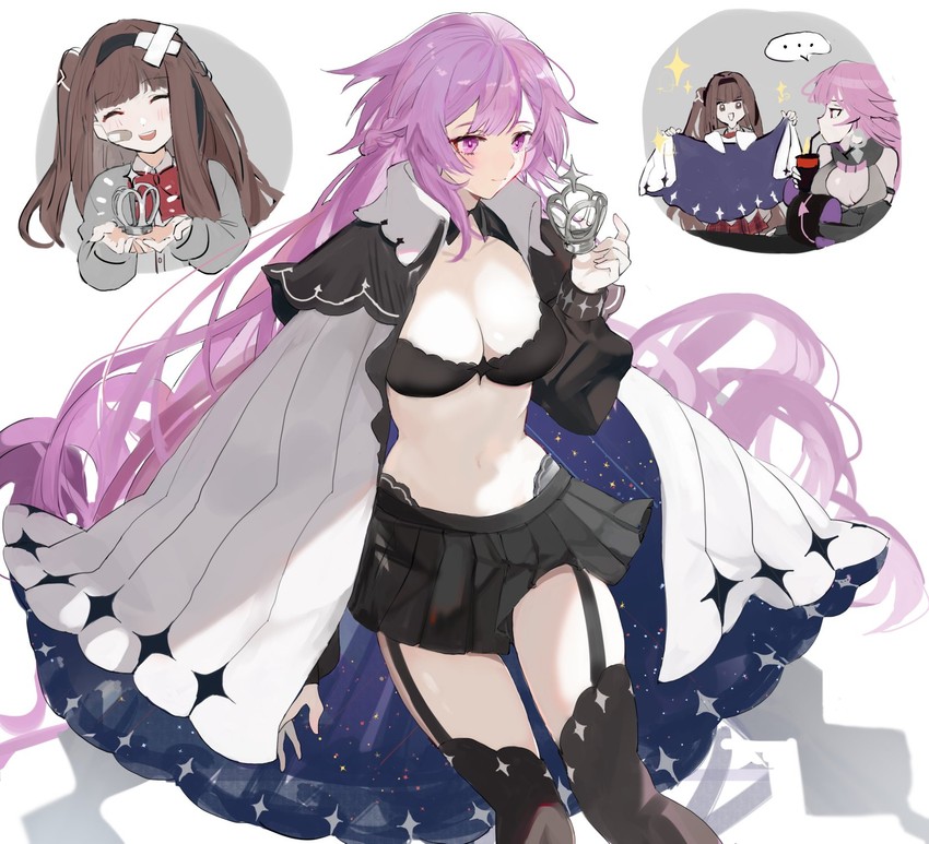 female commander and lulu (forever 7th capital) drawn by rrrr_222