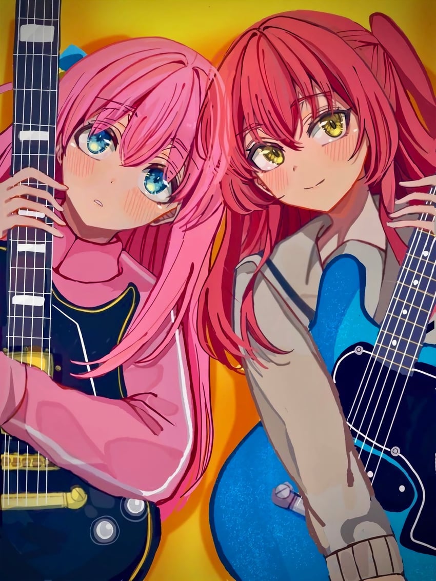 gotoh hitori and kita ikuyo (bocchi the rock!) drawn by neko_raa_men