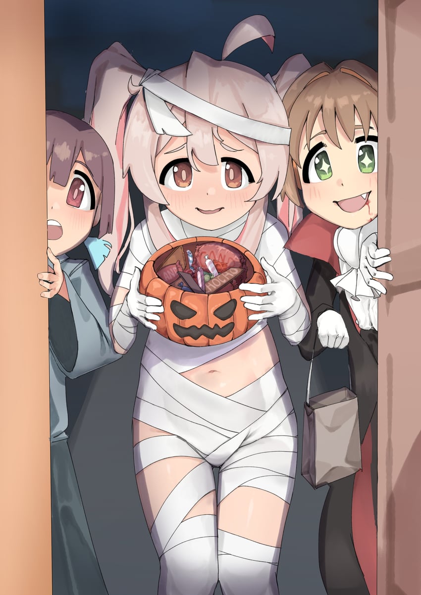oyama mahiro, hozuki momiji, and oka asahi (onii-chan wa oshimai!) drawn by araimelon