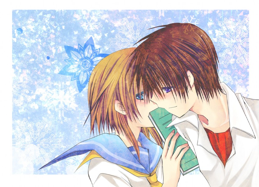 ryuuguu rena and maebara keiichi (higurashi no naku koro ni) drawn by hibiki_mio