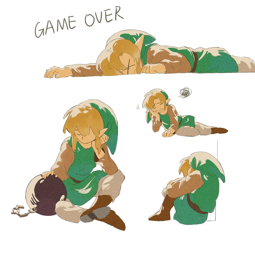 link and bow wow (the legend of zelda and 1 more) drawn by ricmoo3
