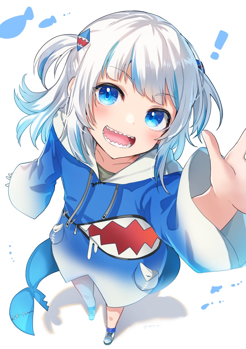 gawr gura (hololive and 1 more) drawn by kgr