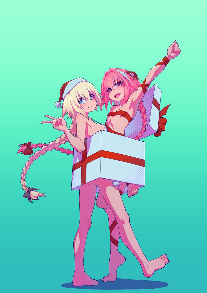 jeanne d'arc and astolfo (fate and 1 more) drawn by hej_510